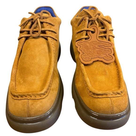 Burberry Suede Creeper Mid Lace-Up Round Toed Shoes. Size 13M. Retails 1,150 main image 7